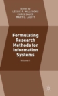 Image for Formulating research methods for information systemsVolume 1