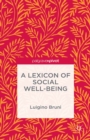 Image for A lexicon of social well-being
