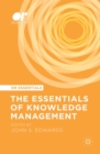 Image for Essentials of Knowledge Management