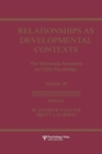 Image for Relationships as Developmental Contexts