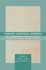 Image for Foreign language learning  : psycholinguistic studies on training and retention