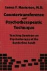 Image for Countertransference and Psychotherapeutic Technique : Teaching Seminars