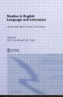 Image for Studies in English Language and Literature