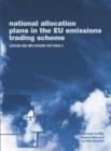 Image for National allocation plans in the EU Emissions Trading Scheme  : lessons and implications for phase II