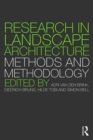 Image for Research in landscape architecture  : methods and methodology