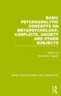 Image for Basic Psychoanalytic Concepts