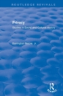Image for Privacy: Studies in Social and Cultural History