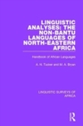 Image for Linguistic Analyses: The Non-Bantu Languages of North-Eastern Africa