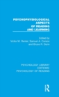 Image for Psychophysiological Aspects of Reading and Learning
