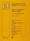 Image for Time in Contemporary Musical Thought