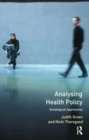 Image for Analysing Health Policy