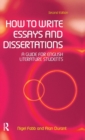 Image for How to write essays and dissertations  : a guide for English literature students