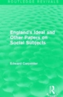 Image for England&#39;s ideal and other papers on social subjects