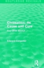 Image for Civilisation  : its cause and cure