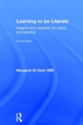 Image for Learning to be literate  : insights from research for policy and practice