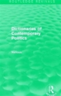 Image for Dictionaries of Contemporary Politics