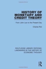Image for History of Monetary and Credit Theory