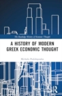 Image for History of modern Greek economic thought