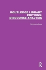 Image for Routledge Library Editions: Discourse Analysis
