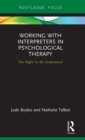 Image for Working with Interpreters in Psychological Therapy