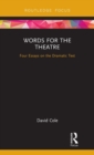 Image for Words for the Theatre