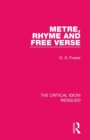 Image for Metre, Rhyme and Free Verse