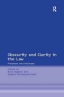 Image for Obscurity and Clarity in the Law