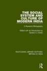 Image for The Social System and Culture of Modern India