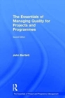 Image for The Essentials of Managing Quality for Projects and Programmes