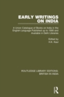 Image for Early Writings on India