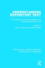 Image for Understanding expository text  : a theoretical and practical handbook for analyzing explanatory text