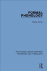 Image for Formal Phonology