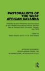 Image for Pastoralists of the West African Savanna