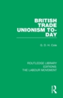 Image for British Trade Unionism To-Day