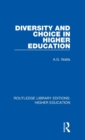 Image for Diversity and Choice in Higher Education