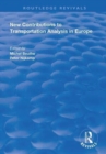 Image for New Contributions to Transportation Analysis in Europe