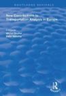 Image for New Contributions to Transportation Analysis in Europe