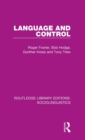 Image for Language and Control