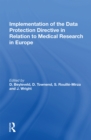 Image for Implementation of the data protection directive in relation to medical research in europe
