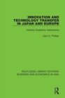 Image for Innovation and Technology Transfer in Japan and Europe