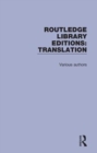 Image for Routledge Library Editions: Translation