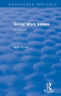 Image for Social work values  : an enquiry