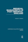 Image for Medieval Manuscripts in Post-Medieval England