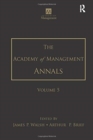 Image for The Academy of Management Annals, Volume 5