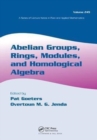 Image for Abelian groups, rings, modules, and homological algebra
