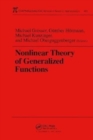 Image for Nonlinear Theory of Generalized Functions