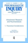 Image for Attachment Research and Psychoanalysis