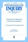 Image for Attachment Research and Psychoanalysis : Psychoanalytic Inquiry, 19.4