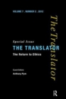Image for The Return to Ethics : Special Issue of The Translator (Volume 7/2, 2001)