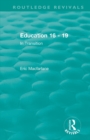 Image for Education 16-19  : in transition